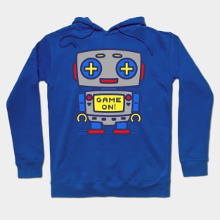 GAME ON primary robot Hoodie